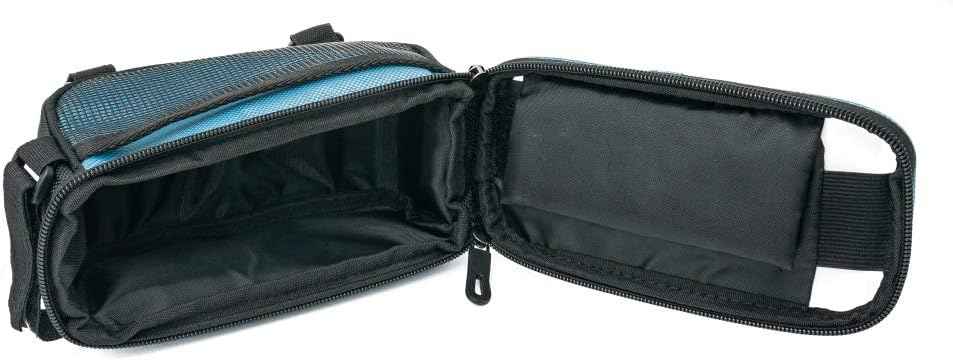 SYSTEM-S Fahrrad Tasche Halterung in Blau Befestigung für Smartphone