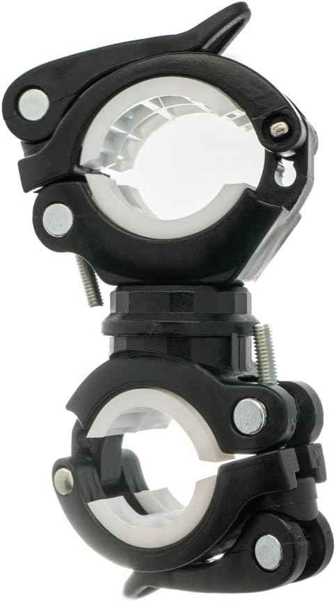 SYSTEM-S Fahrrad Halterung Befestigung in Schwarz Weiß für Lampe Fahrradpumpe