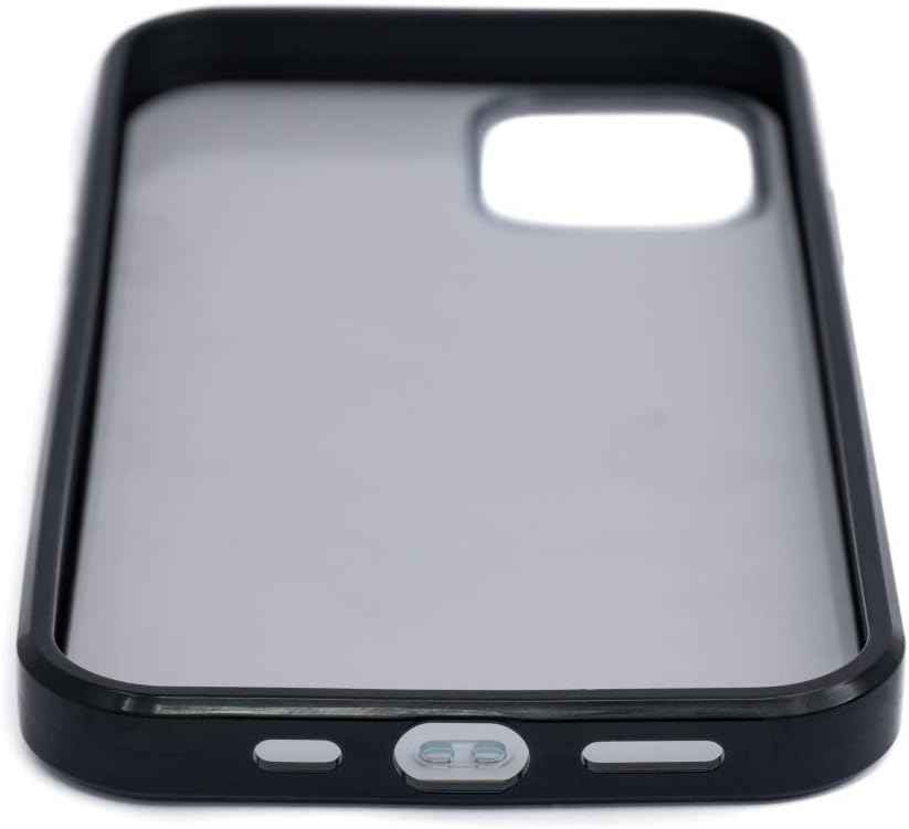 SYSTEM-S Schutzhülle aus Silikon in Schwarz Transparent Hülle kompatibel mit iPhone 12