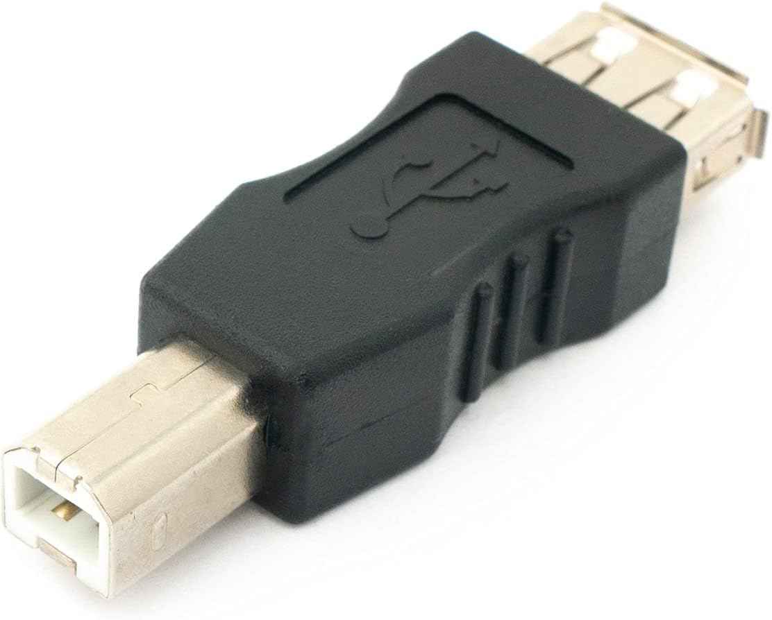 SYSTEM-S USB Typ A Buchse auf USB Typ B Stecker Adapterkabel Adapterstecker Adapter