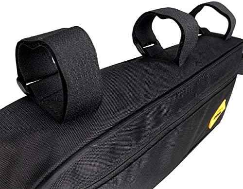 SYSTEM-S Fahrrad Tasche Befestigung in Schwarz wasserfest für Lampe Fahrradpumpe