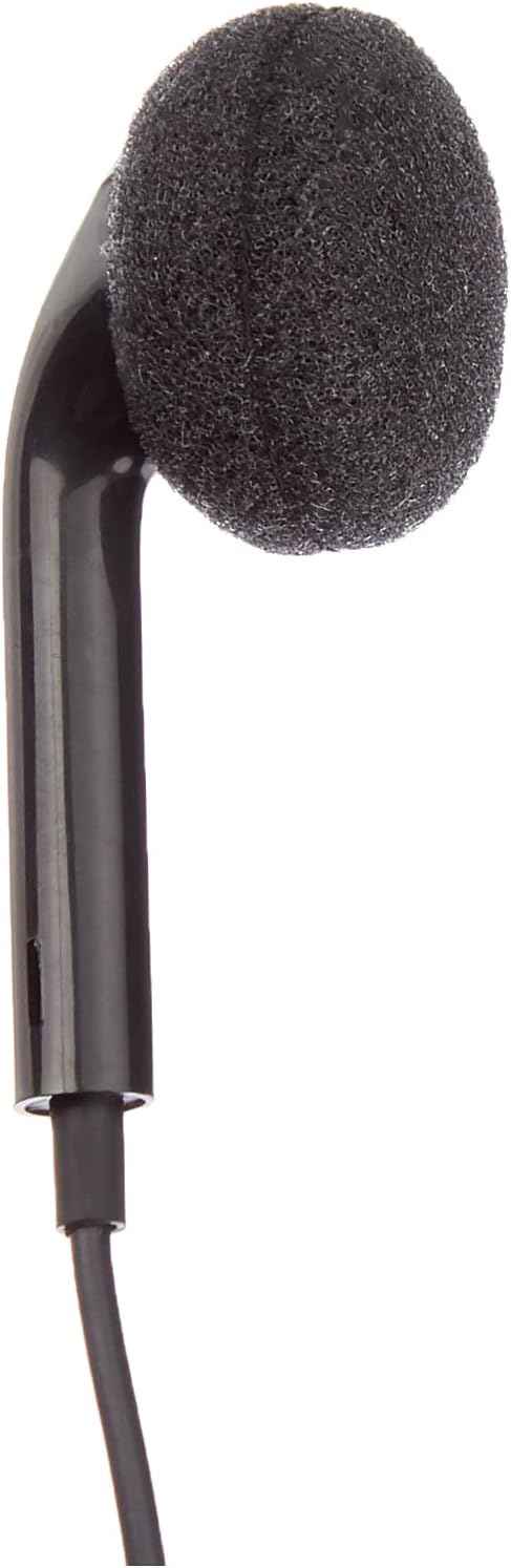 System-S Einohr Mono Headset Kopfhörer mit Fernbedienung für Smartphone Handy Tablet PC schwarz