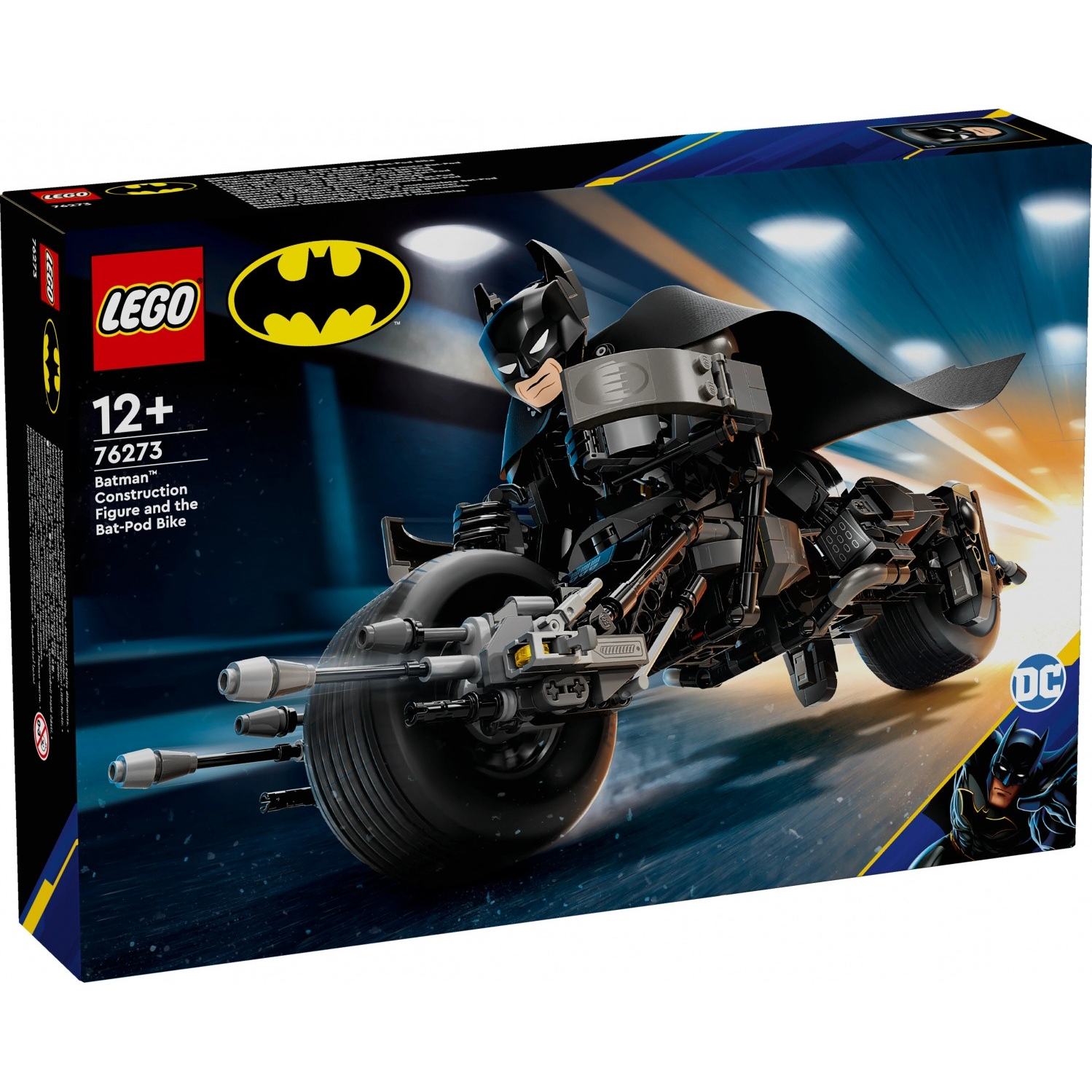 LEGO® Super Heroes 76273 Batman építőfigura és a batmotor (76273)-0