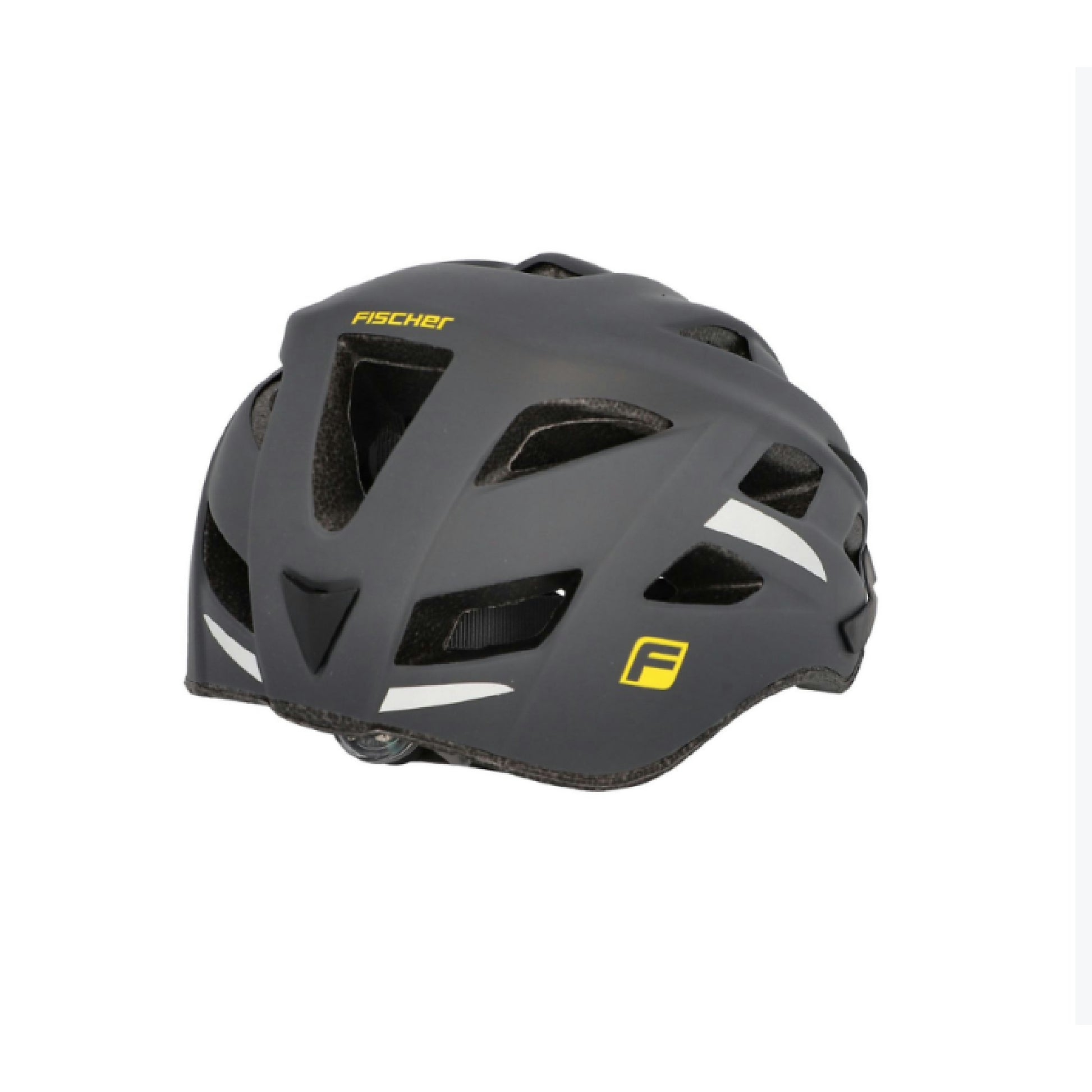 FISCHER Erwachsene Fahrradhelm, Radhelm, Cityhelm Urban Levin, S/M, 52-59cm, grau, mit beleuchtetem Innenring-System Hauptansicht