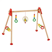 Spieltrapez Baby-Fit Bär aus Holz bunt 63×55×53 cm ab Geburt | Heimess