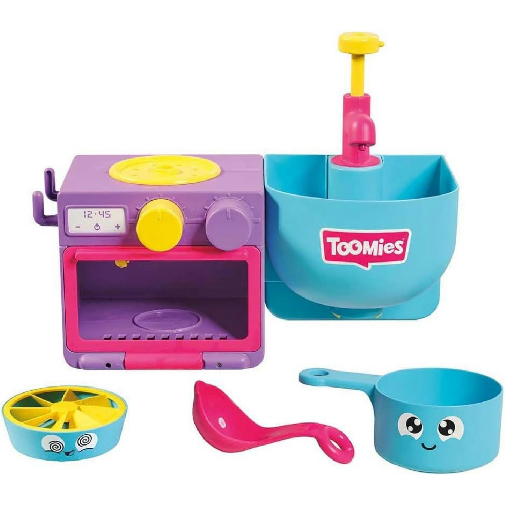 Toomies Bubble & Bake Badewannen Küche, Baby Badespielzeug, Wasserspielzeug, Badespielzeug für Kleinkinder, 2 in 1 Spielset, Badewannenspielzeug geeignet für Kinder ab 18 Monate + Hauptansicht