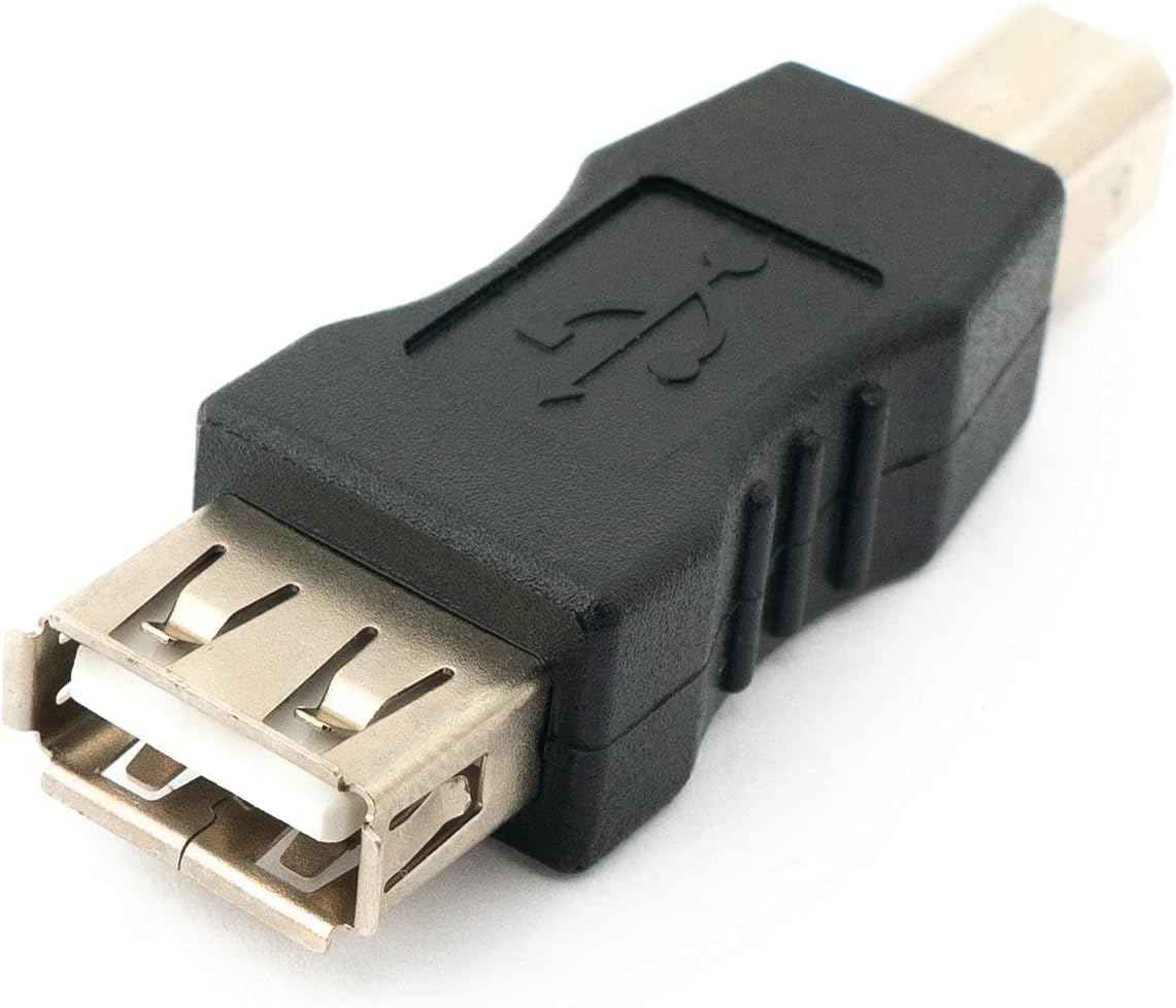SYSTEM-S USB Typ A Buchse auf USB Typ B Stecker Adapterkabel Adapterstecker Adapter