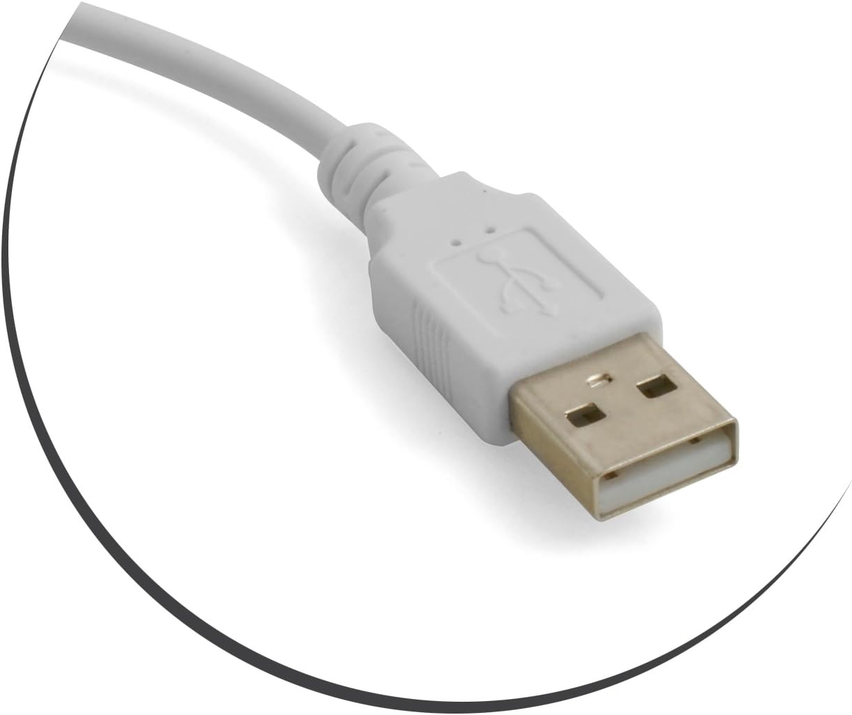 AUX-Kabel USB-A auf 3,5 mm Klinke weiß 20 cm | SYSTEM-S