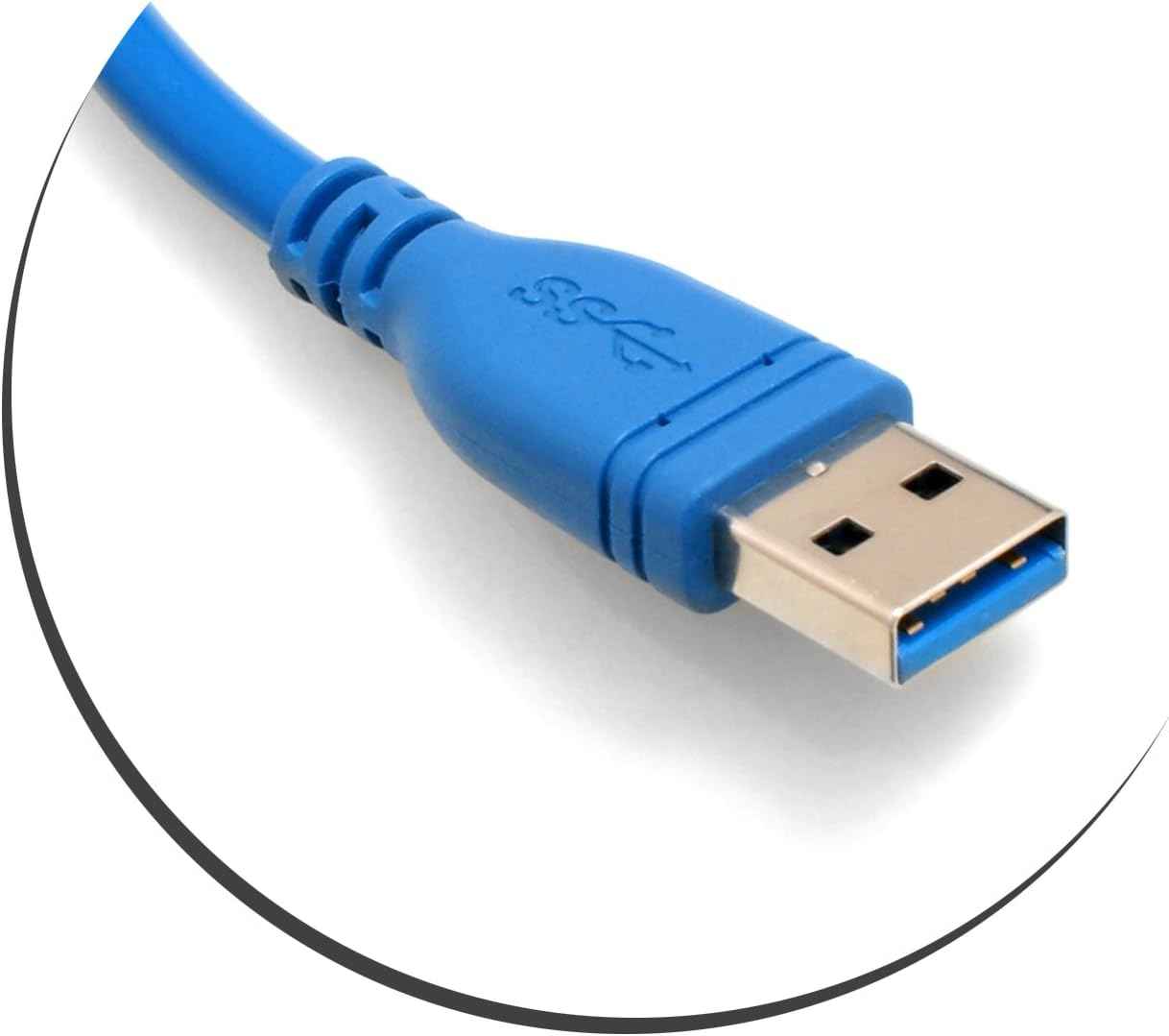 SYSTEM-S USB 3.0 Typ A (male) auf USB 3.0 Typ A (female) Ladekabel Datenkabel Verlängerungskabel 30 cm