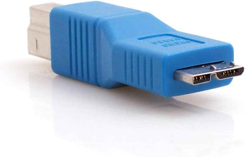 System-S USB 3.0 Adapter Typ B Stecker auf Micro B Stecker in Blau
