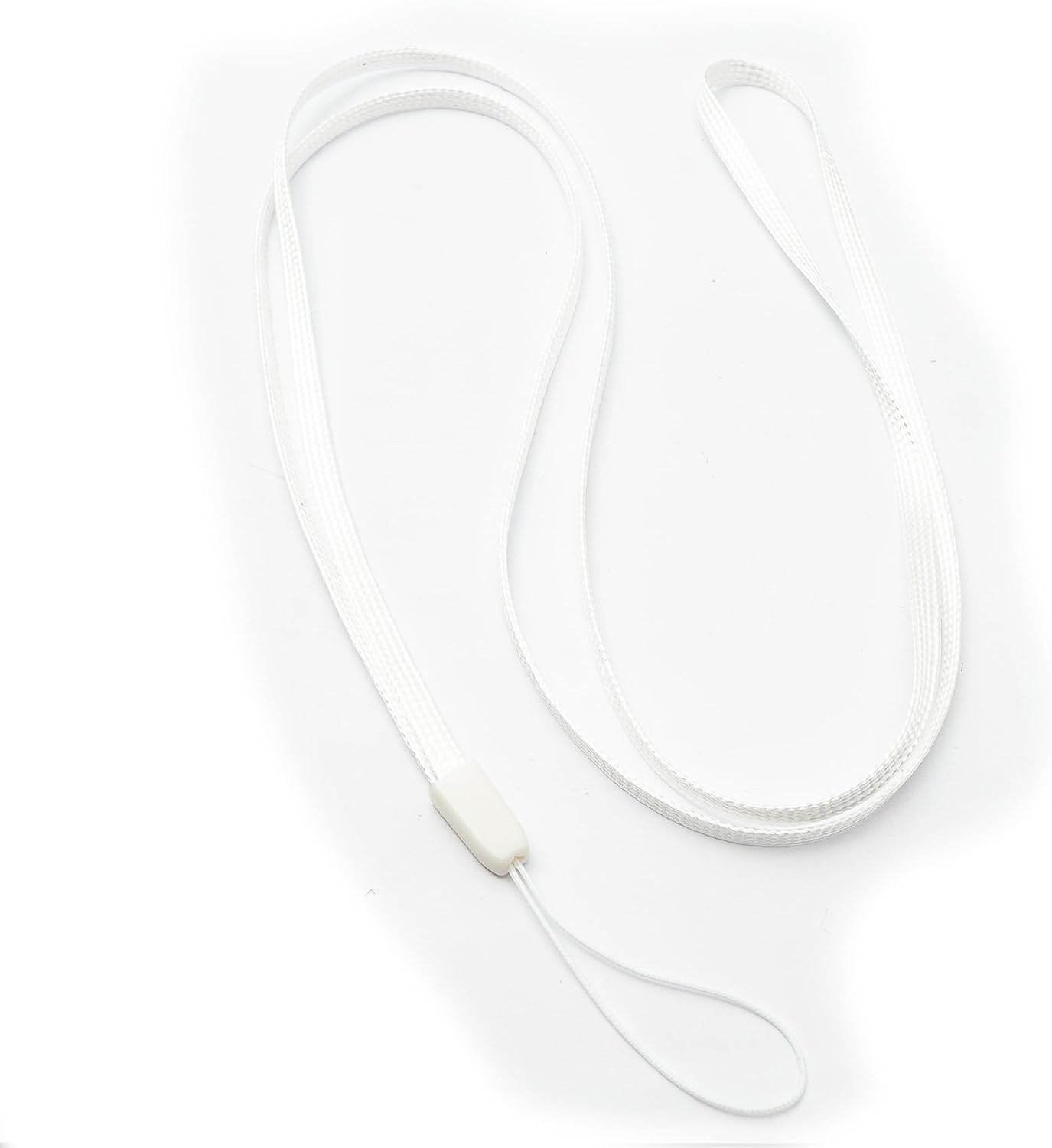 Umhängeband aus Nylon in Weiß 50 cm mit Schlaufe für Smartphone | System-S