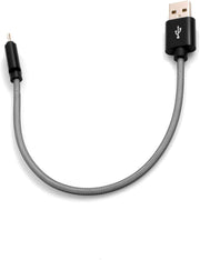 Micro-USB-Kabel 25 cm geflochtenes Nylon grau USB-A 2.0 | System-S