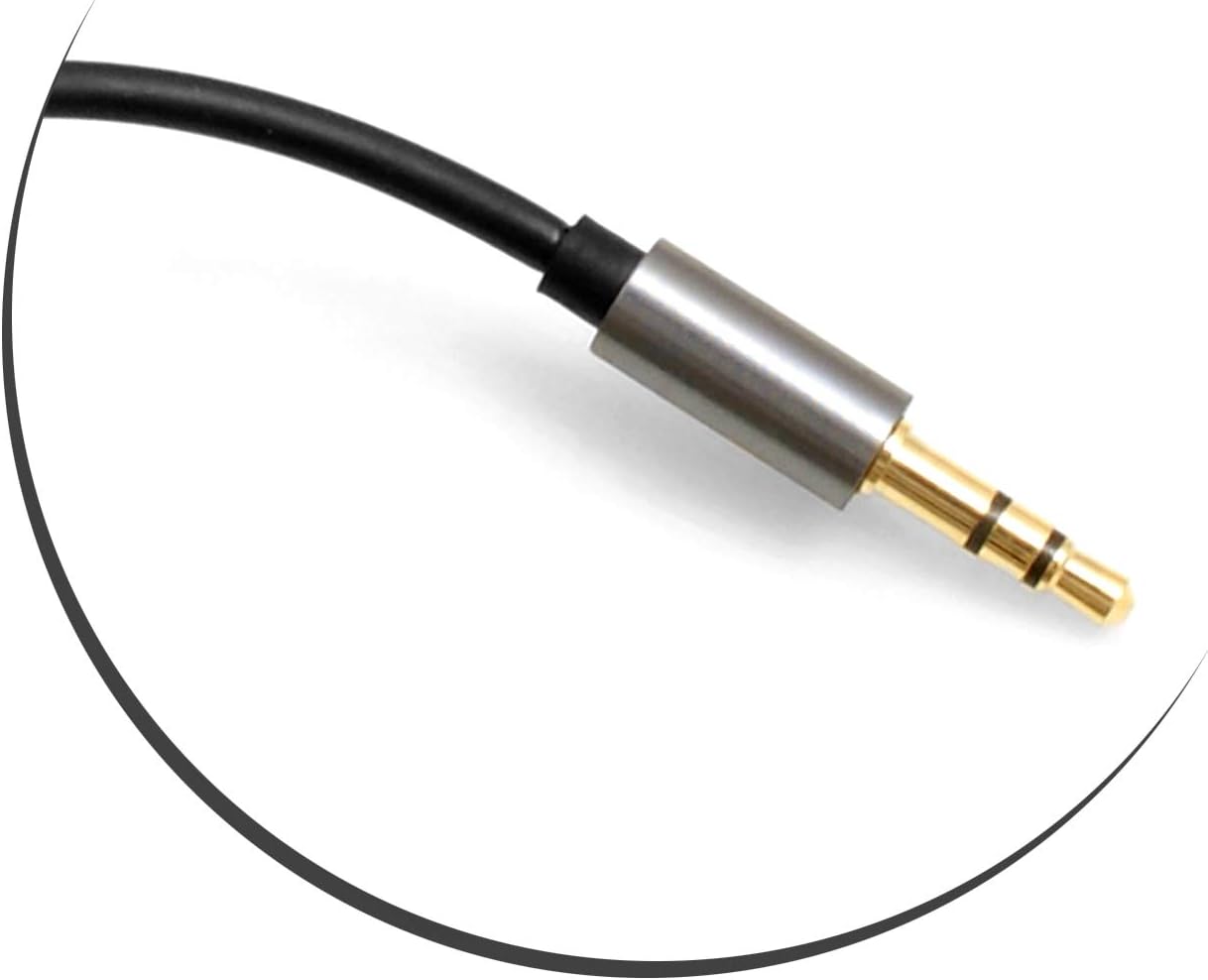 Audiokabel 3.5mm Klinke auf Klinke Stereo 100 cm vergoldet schwarz | System-S