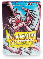 Dragon Shield Kartenhüllen Sleeves Japanische Größe Matte (60) Pink