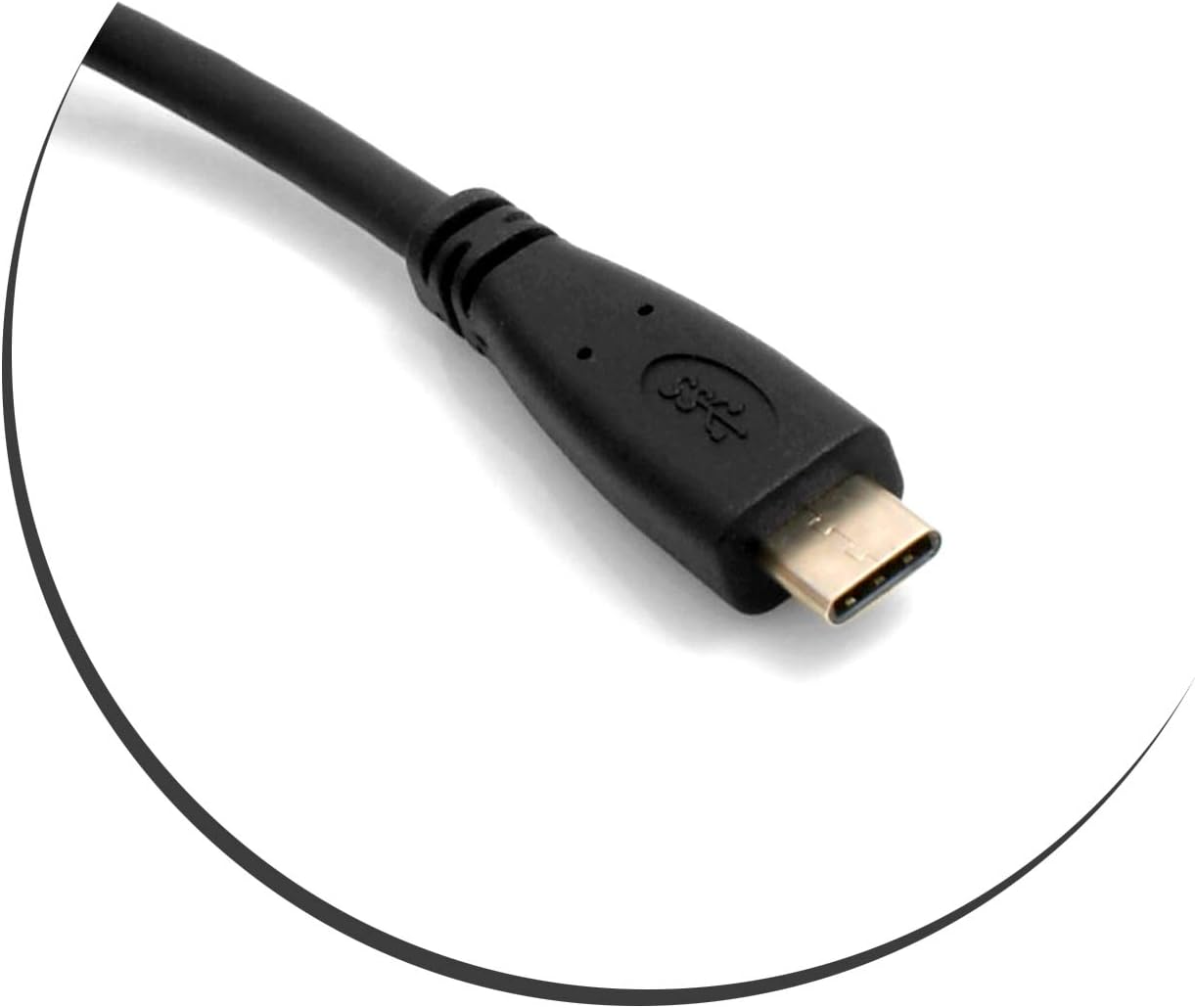 USB-Datenkabel USB 3.1 Typ C auf C 120 cm schwarz mit Feststellschraube