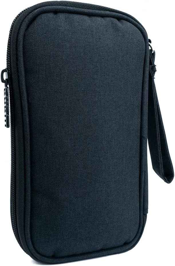 SYSTEM-S Schutztasche gepolstert Spritzwasser geschützt Tasche Case Schwarz für Powerbank Kopfhörer