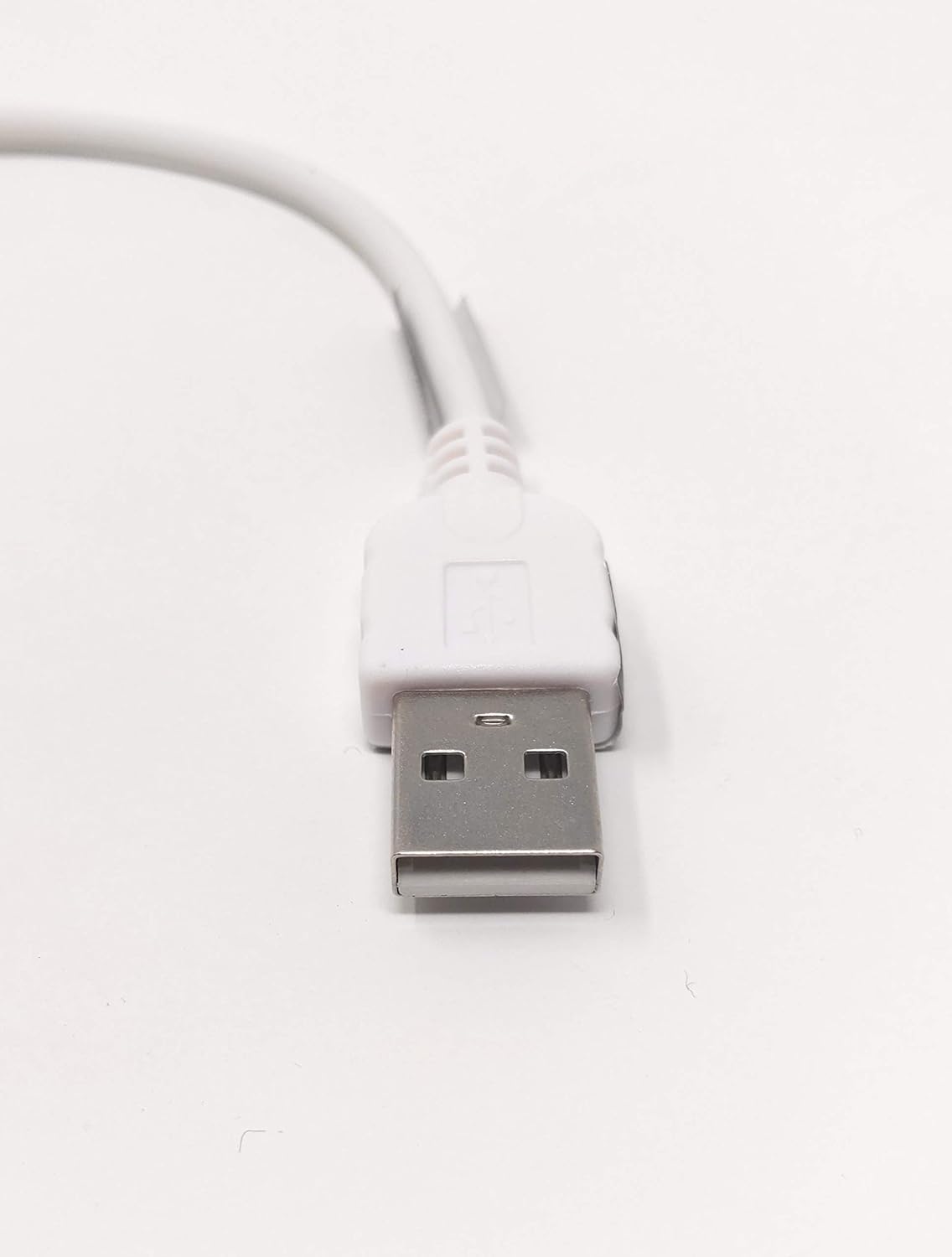 USB-Kabel USB-A auf Micro-USB 10 cm links gewinkelt weiß | System-S