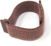SYSTEM-S Armband 22 mm aus Nylon für Fitbit Versa 2 1 Lite Smartwatch in Lila