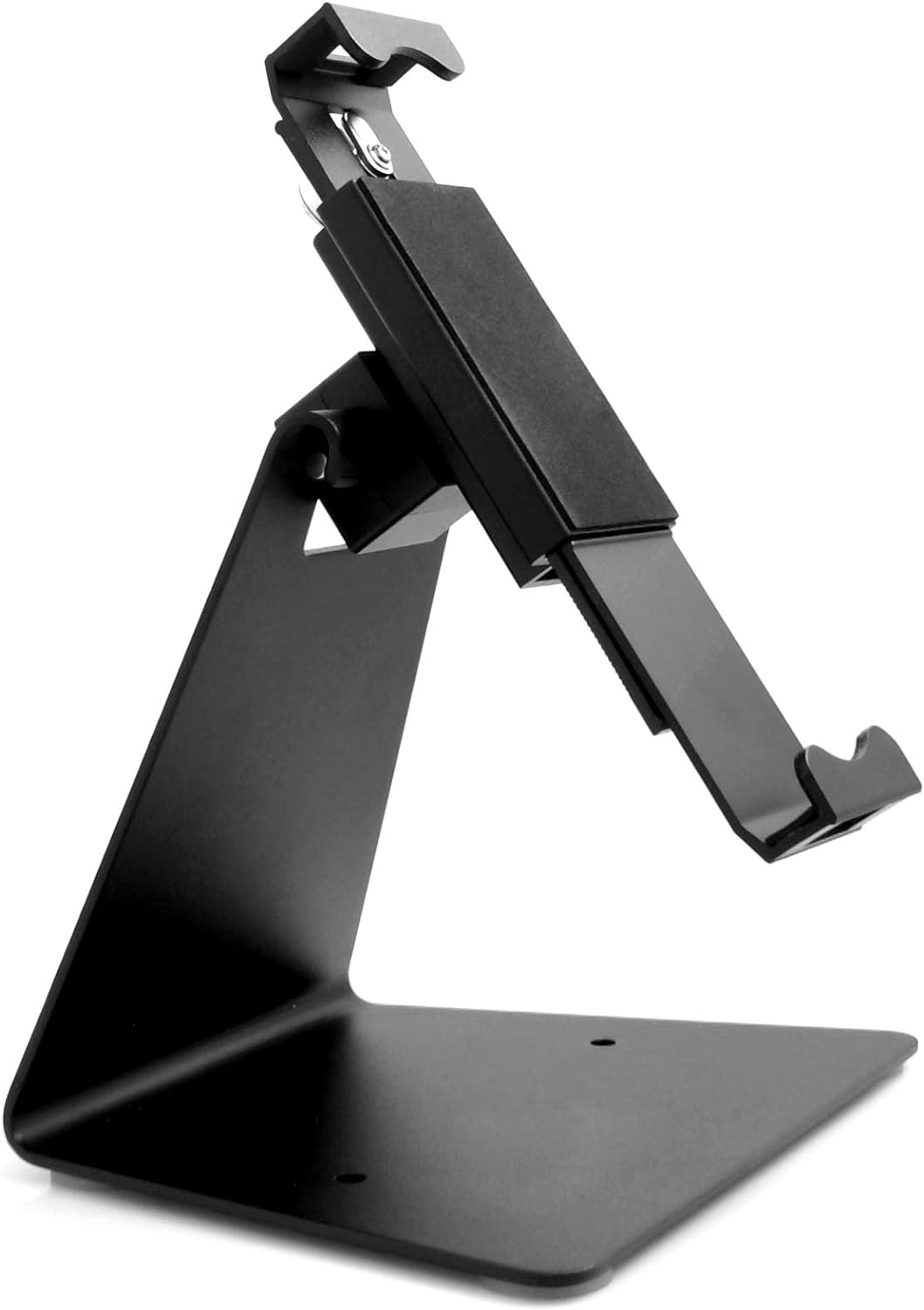 Tablet Tischhalterung abschließbar Metall schwarz 360° rotierbar 28 cm