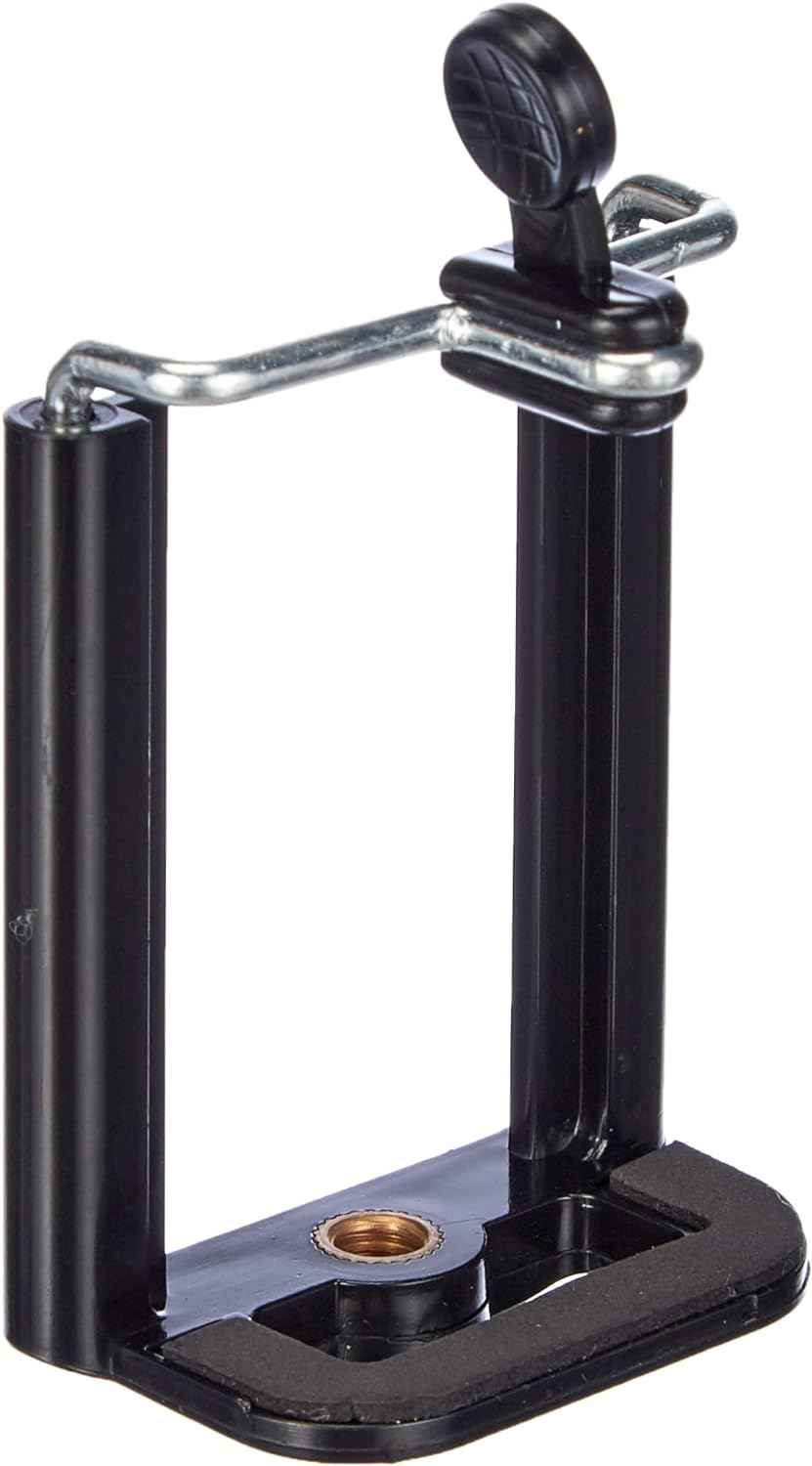 SYSTEM-S Stativ Halter Adapter Aufsatz 1/4 Gewinde für Handy smartphone Digitalkamera 55 mm - 85 mm