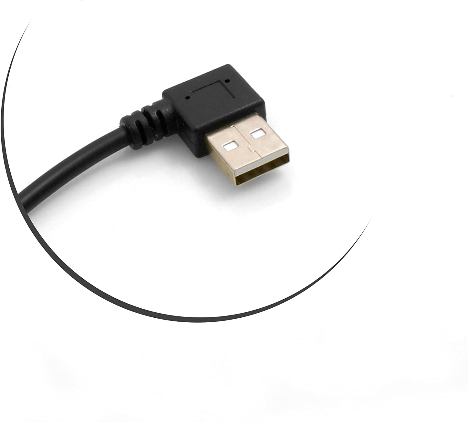 Mini USB Kabel 90° gewinkelt 20 cm Datenkabel Ladekabel | SYSTEM-S