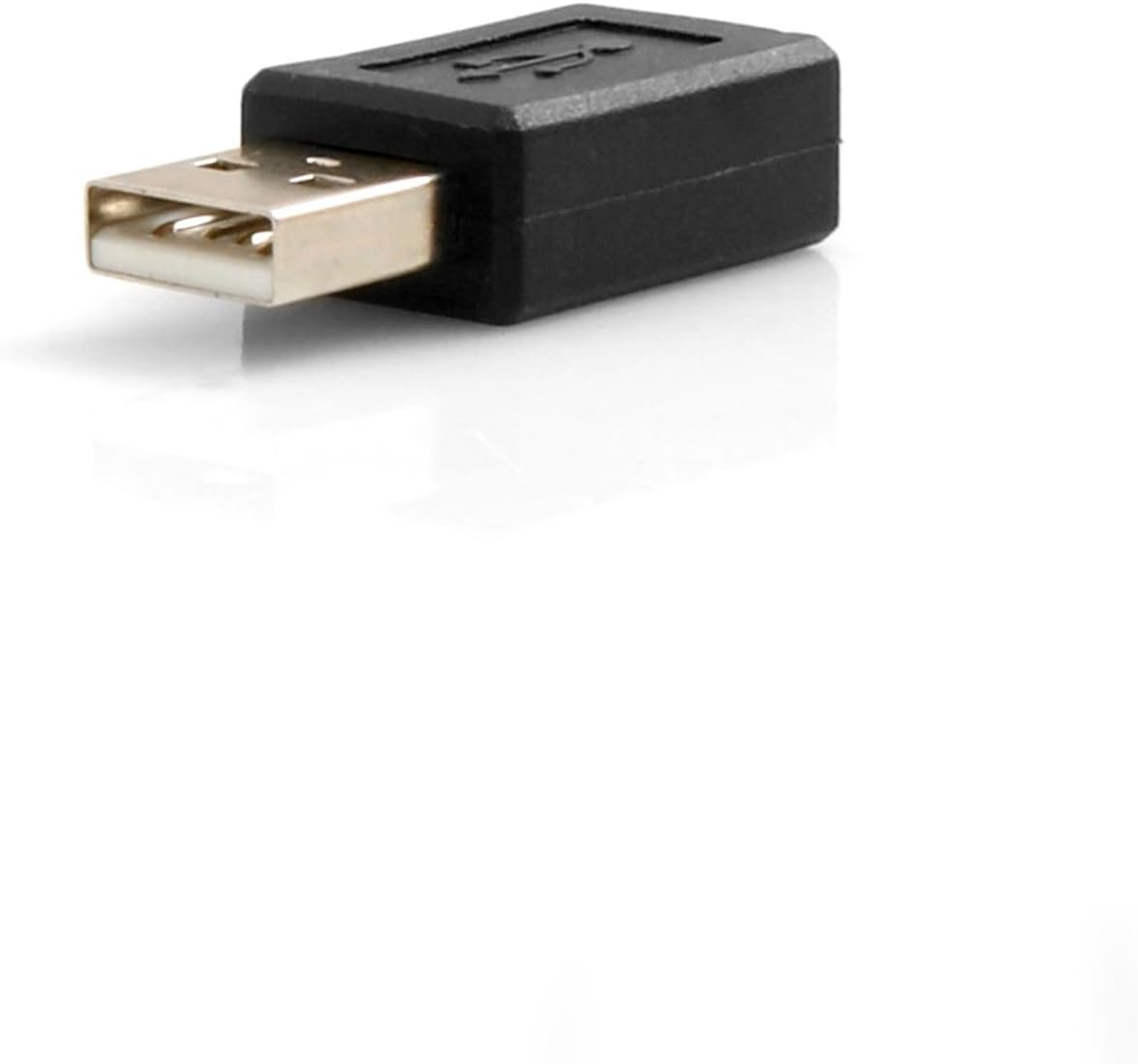 OTG-Adapter USB A Stecker auf Micro USB Buchse 2.0 schwarz 2,5 cm | System-S