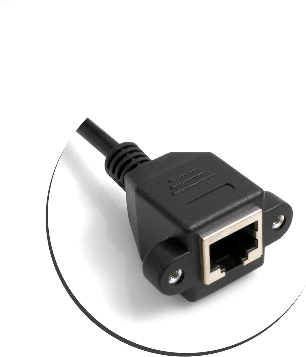 Ethernet Netzwerkkabel RJ45 Abwärtswinkel auf Buchse Panel Mount Cat 5e 29 cm