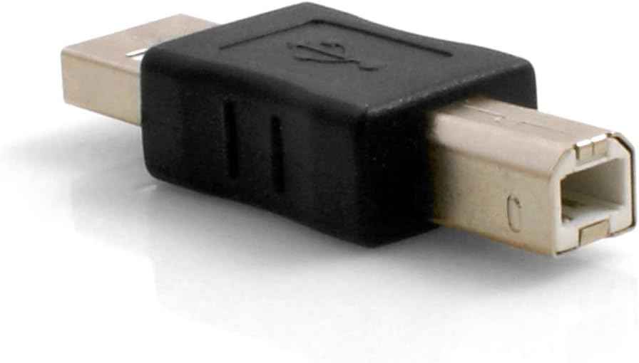SYSTEM-S USB Typ A Stecker (male) auf USB Typ B Stecker (male) Adapterkabel Adapterstecker Adapter