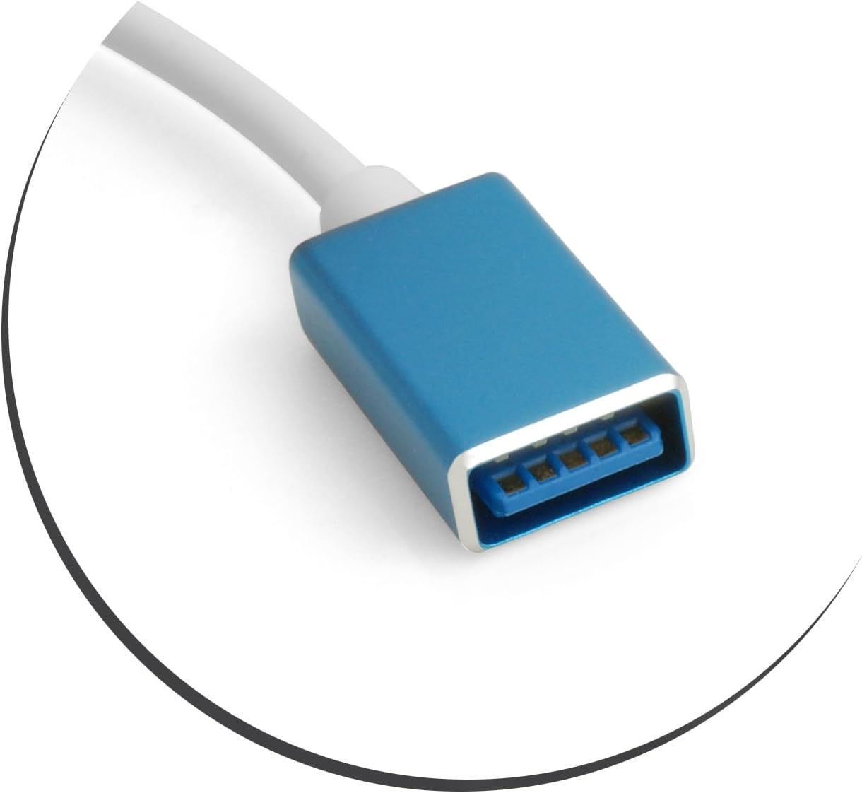 USB-Adapterkabel USB 3.0 A Buchse auf Micro USB Stecker 16 cm weiß | System-S