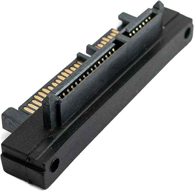 SYSTEM-S SATA Adapter 22Pin Buchse zu Stecker Winkel Kabel für Mainboard