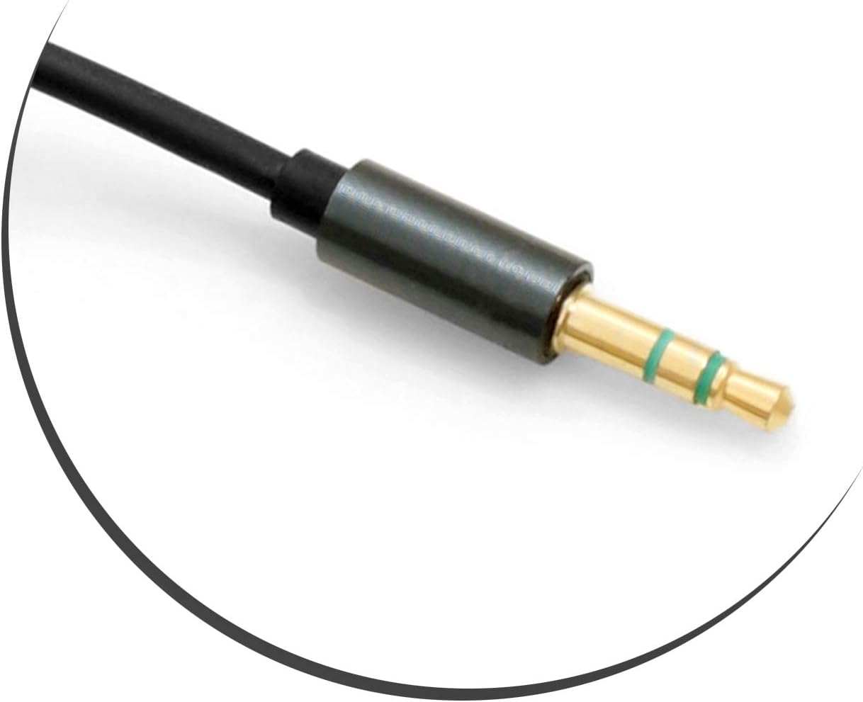 Audiokabel 3,5 mm Klinke 4-polig auf AUX-Buchse 200 cm grün-metallic | System-S