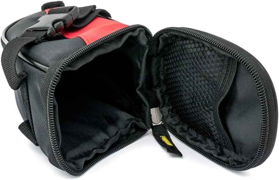 SYSTEM-S Fahrrad Sattel Tasche Halterung Befestigung wasserfest in Rot