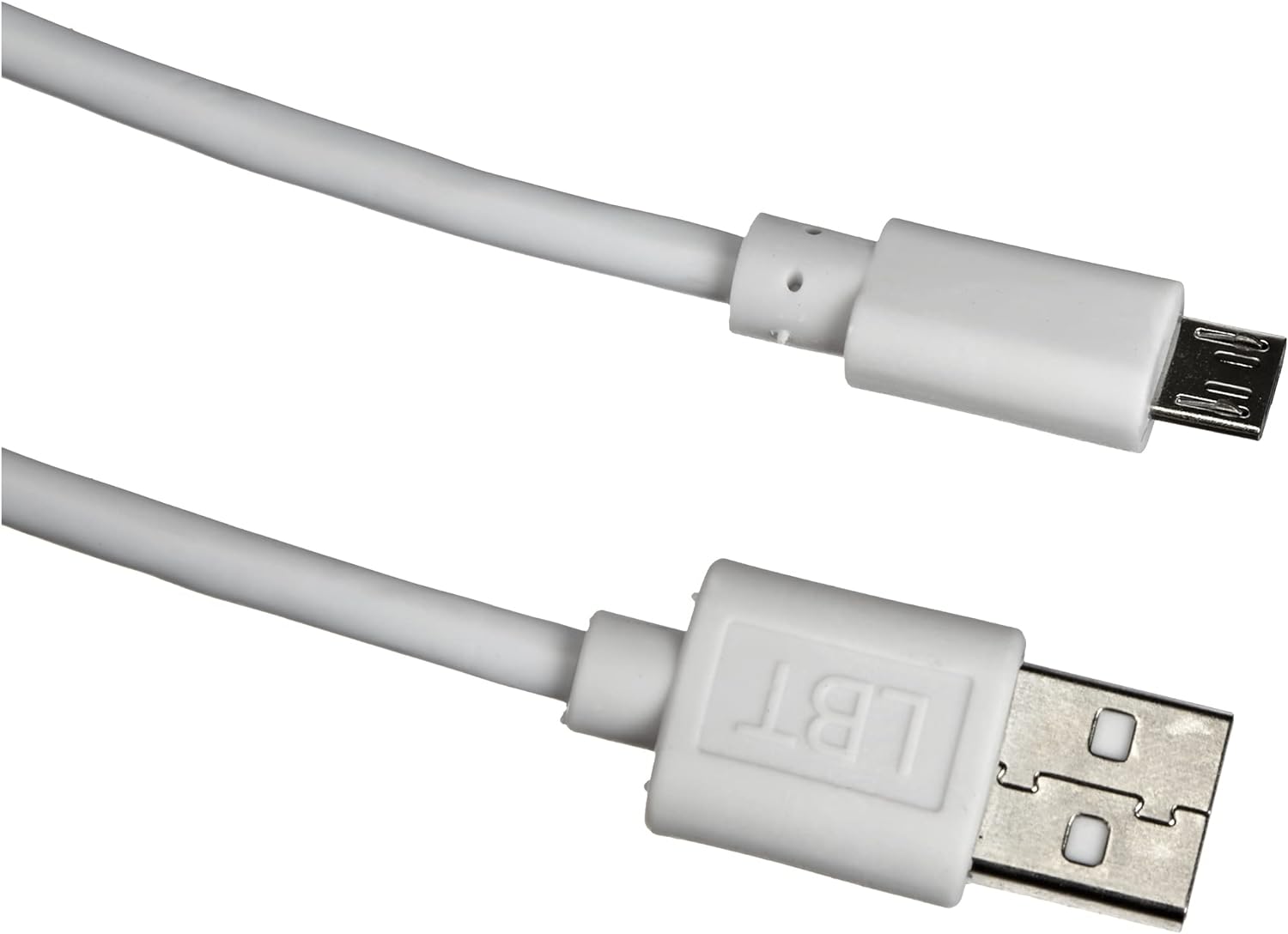 Micro USB Ladekabel 5 m weiß Kunststoff | System-S