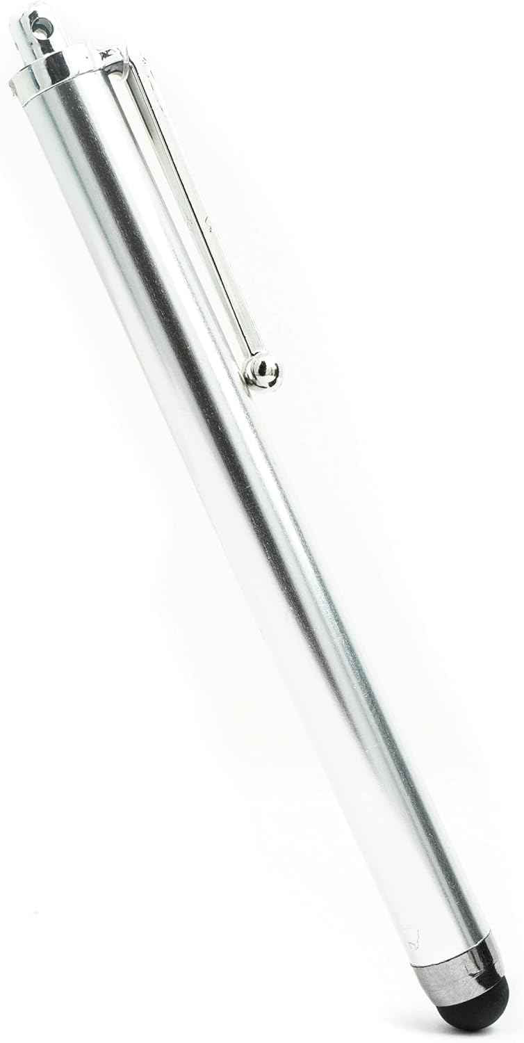 SYSTEM-S Stylus Touch Pen Silber für Smartphone Tablet PC PDA