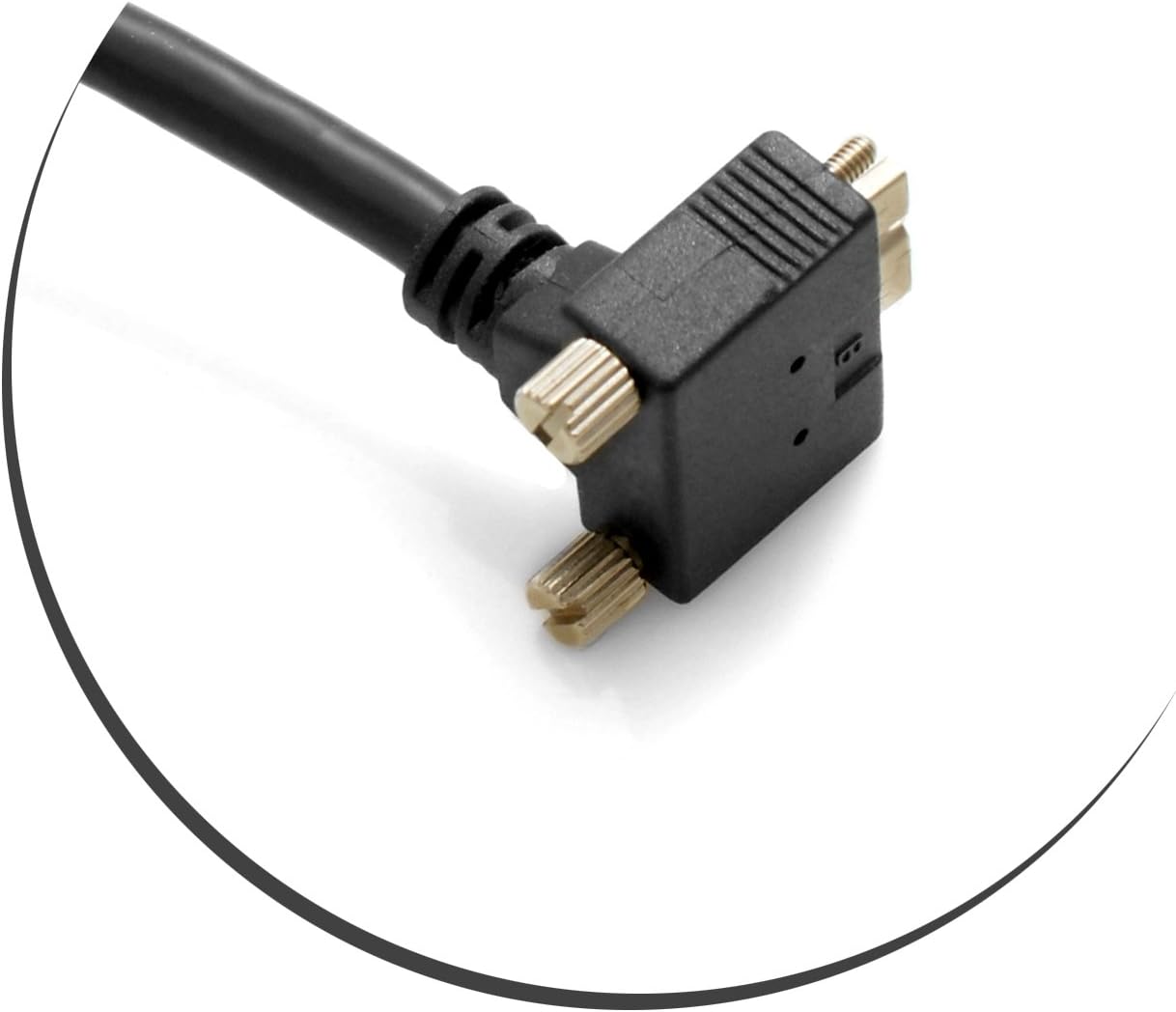 USB 3.0 Kabel A zu Micro USB 120 cm schwarz 90-Grad-Winkel Feststellschraube