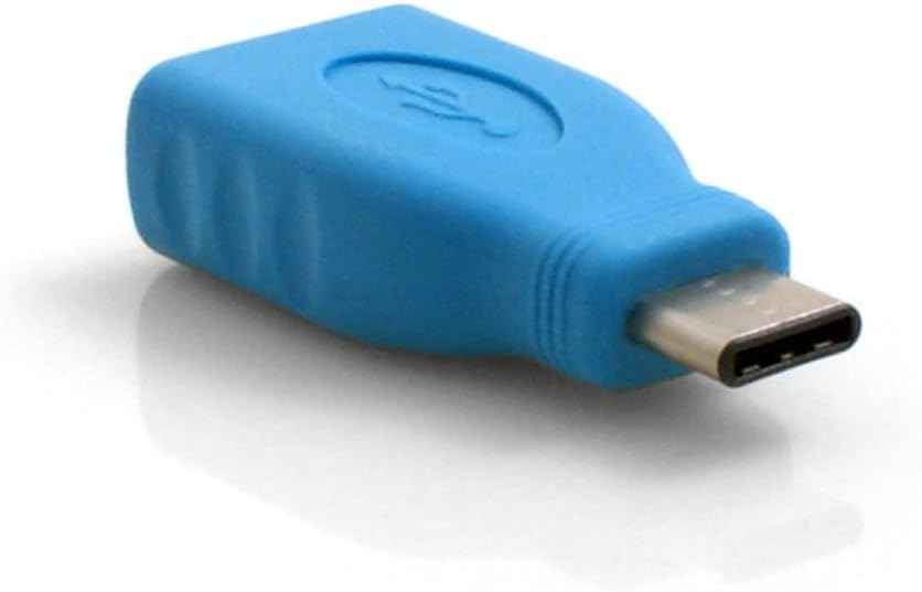 SYSTEM-S USB 3.1 Adapter Typ C Stecker auf A 2.0 Buchse in Blau