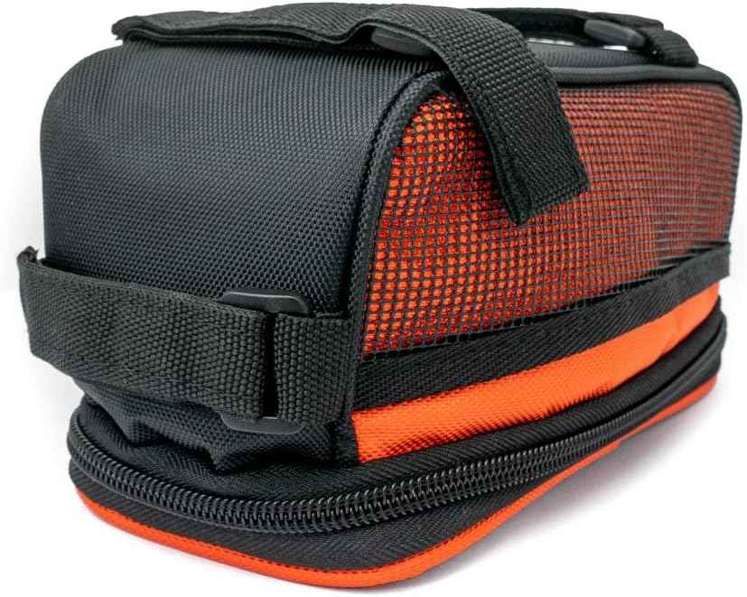 SYSTEM-S Fahrrad Tasche Halterung in Orange Befestigung für Smartphone