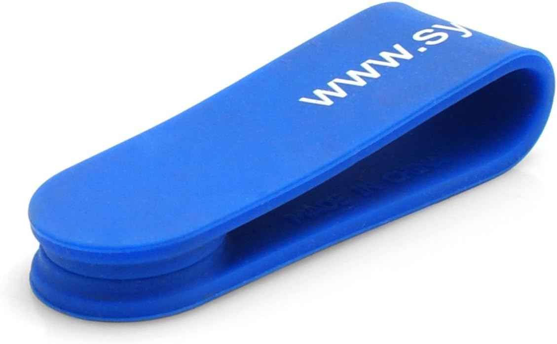 System-S Magnet Clip Kabelbinder Kabelclip Kabelmanager für Kopfhörer Kabel Earphones, Blau