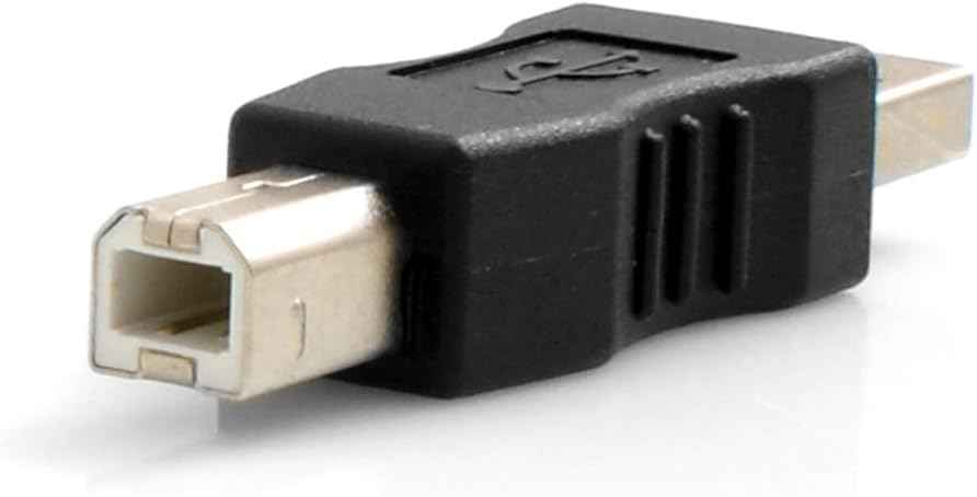 SYSTEM-S USB Typ A Stecker auf USB Typ B Stecker Adapterkabel Adapterstecker Adapter Converter