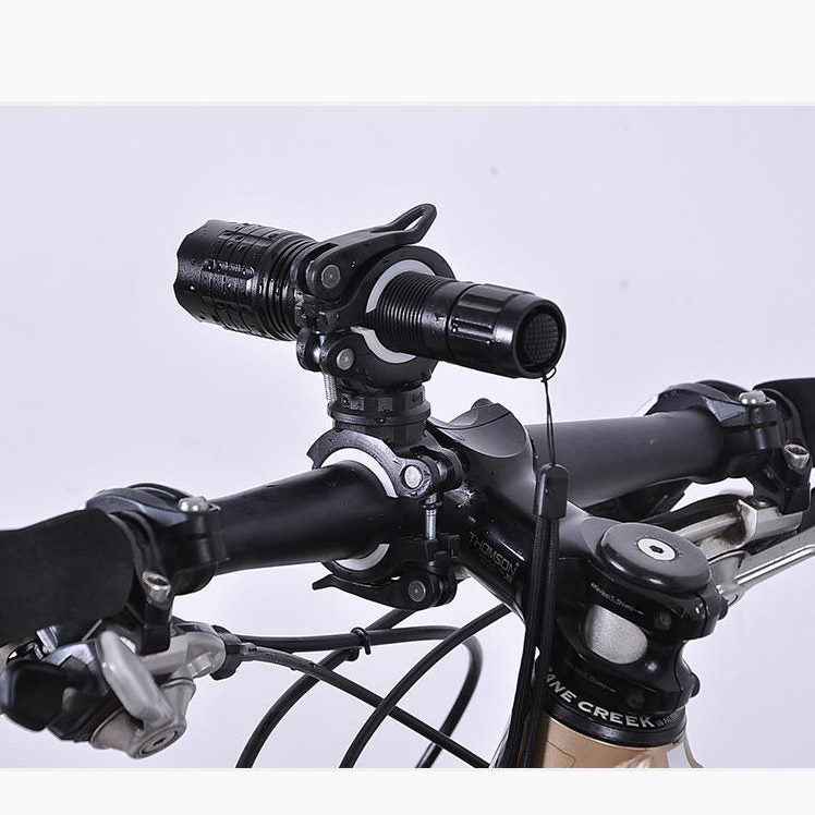 SYSTEM-S Fahrrad Halterung Befestigung in Schwarz für Lampe Fahrradpumpe