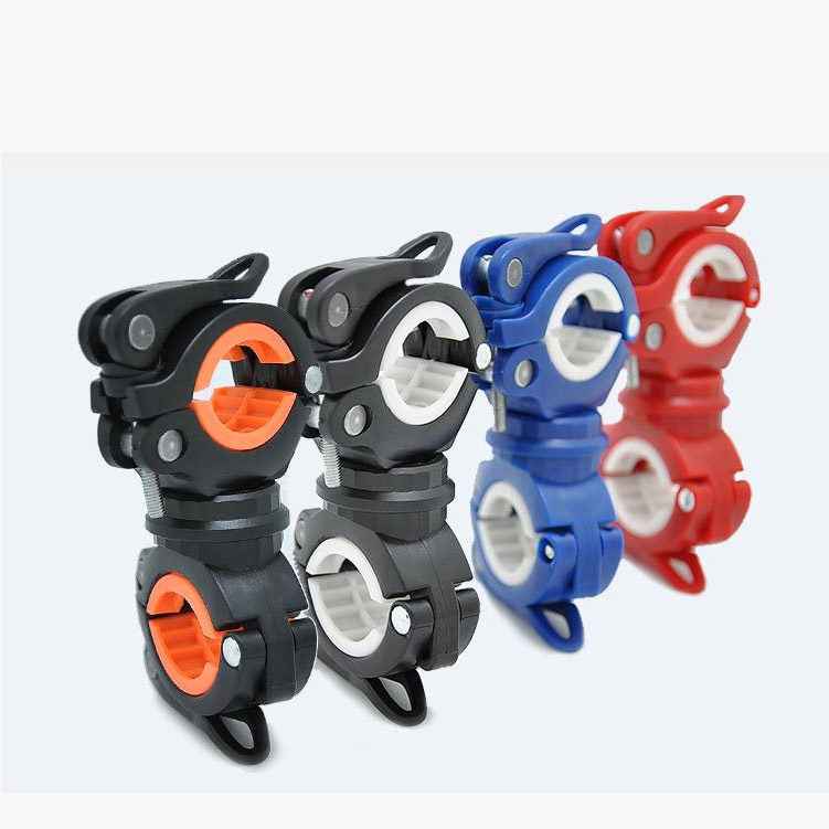 SYSTEM-S Fahrrad Halterung Befestigung in Schwarz für Lampe Fahrradpumpe