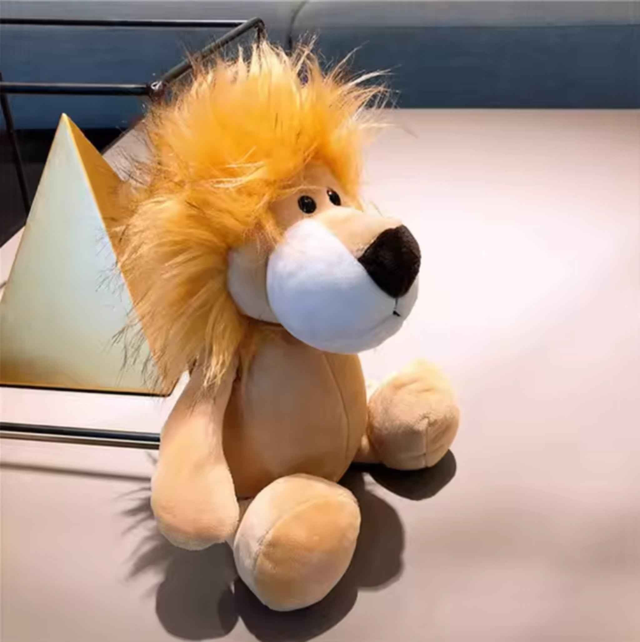Löwe weiches Kuscheltier - 22 cm Plüschtier für Kinder Stofftier