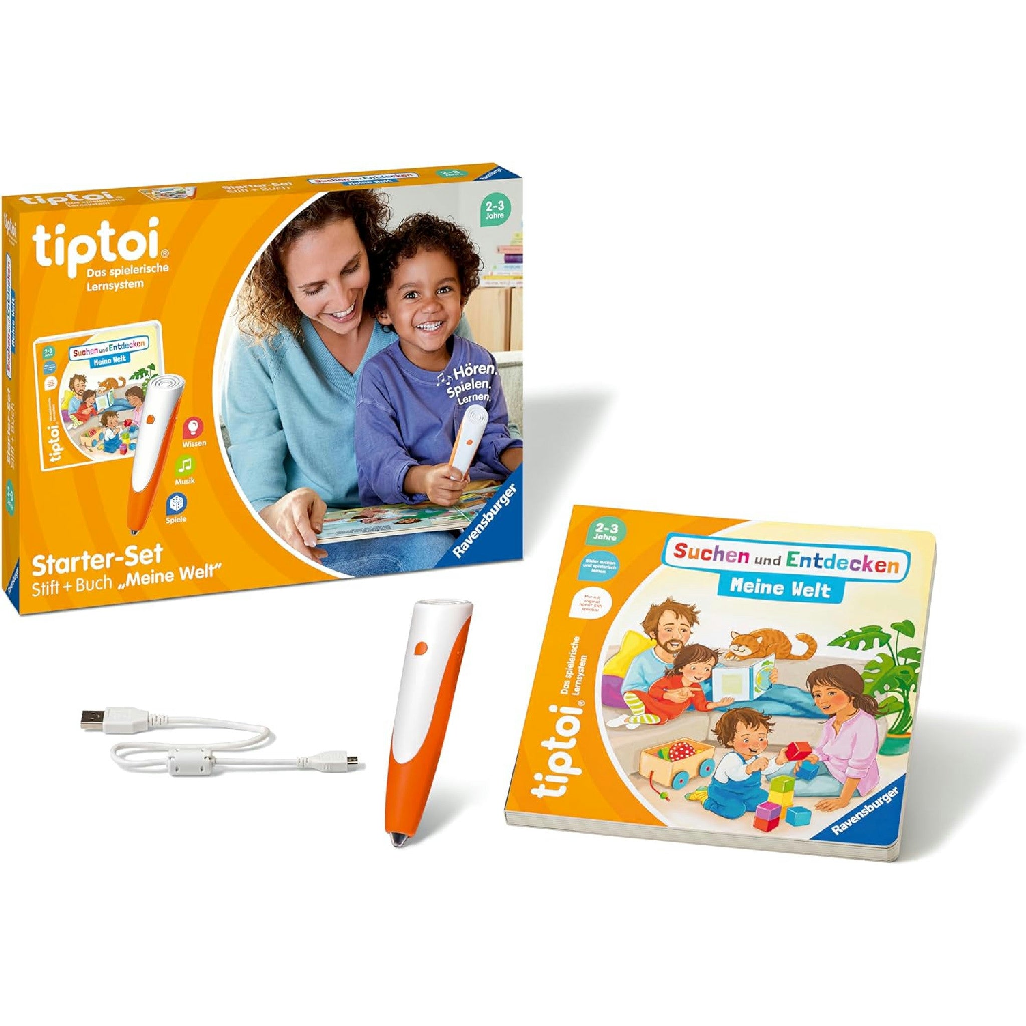 Ravensburger tiptoi Starter-Set 00112: Stift und Bilderbuch Suchen und Entdecken Meine Welt - Lernspiele für Kinder ab 2 Jahren - Spielzeug ab 2 Jahre Hauptansicht
