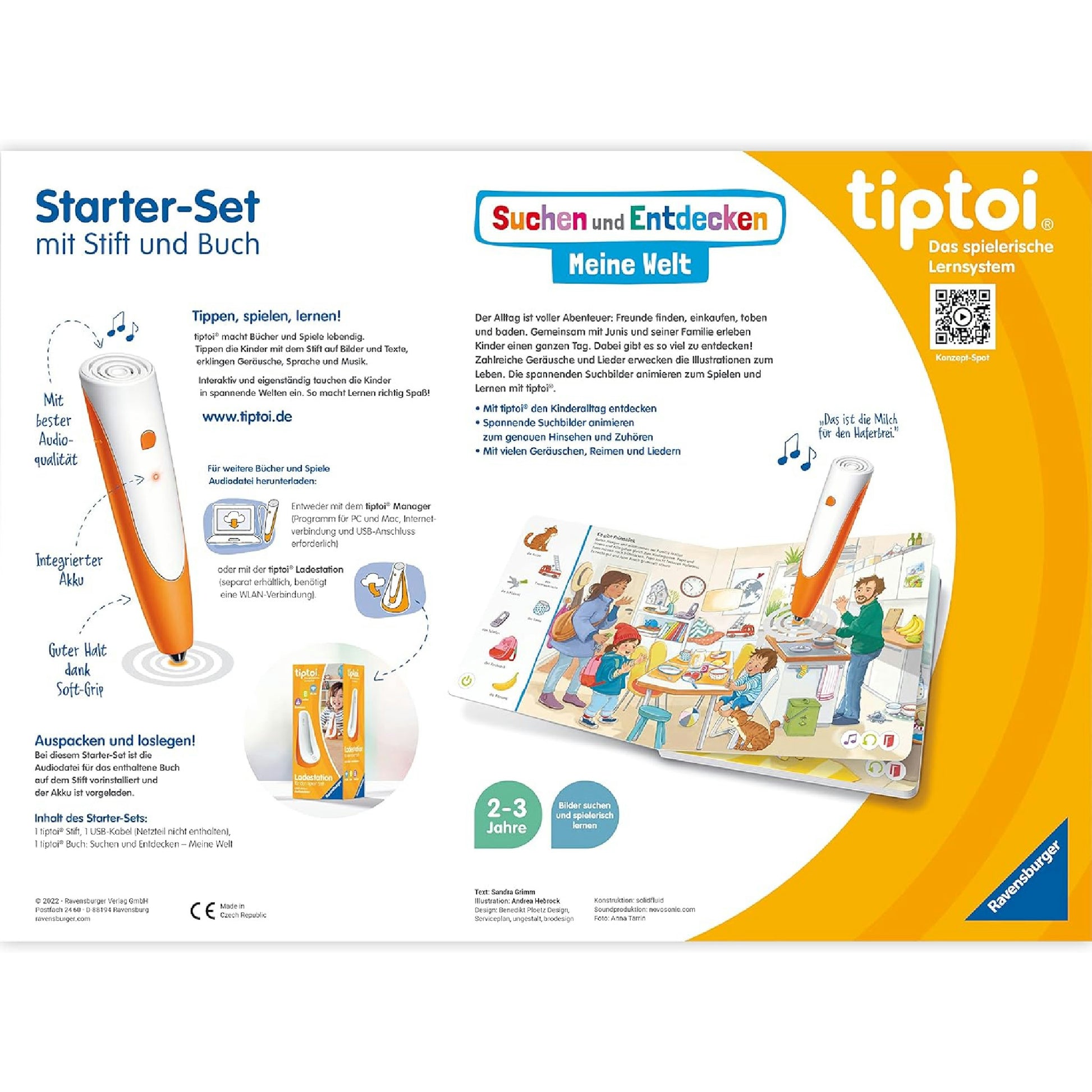 Ravensburger tiptoi Starter-Set 00112: Stift und Bilderbuch Suchen und Entdecken Meine Welt - Lernspiele für Kinder ab 2 Jahren - Spielzeug ab 2 Jahre Hauptansicht