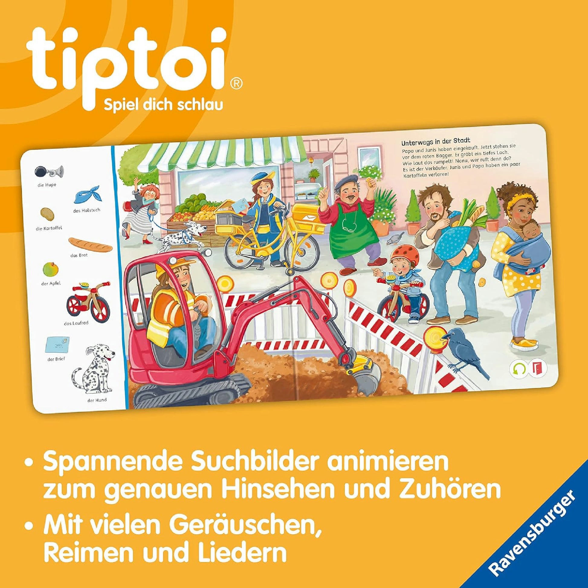 Ravensburger tiptoi Starter-Set 00112: Stift und Bilderbuch Suchen und Entdecken Meine Welt - Lernspiele für Kinder ab 2 Jahren - Spielzeug ab 2 Jahre Hauptansicht