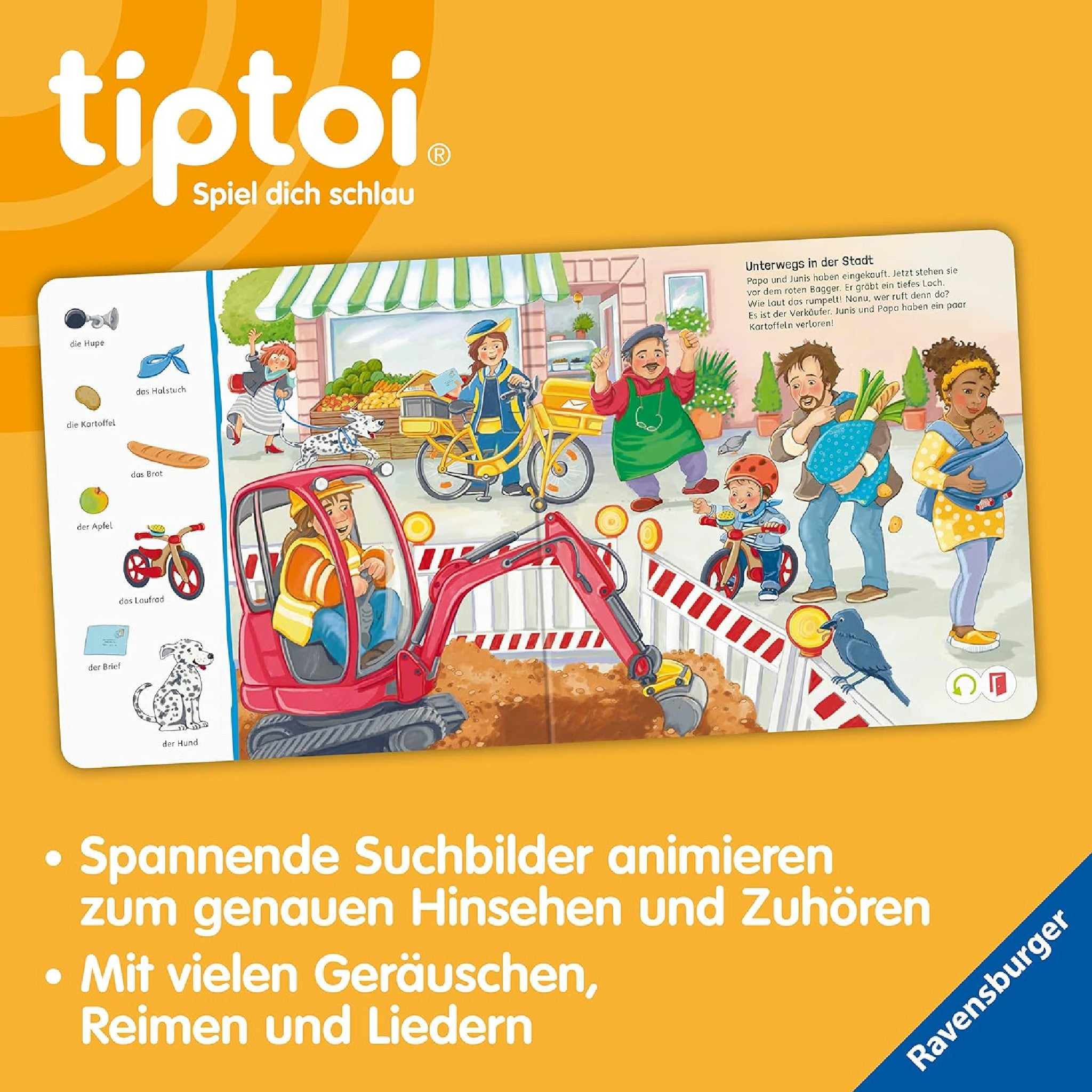 Ravensburger tiptoi Starter-Set 00112: Stift und Bilderbuch Suchen und Entdecken Meine Welt - Lernspiele für Kinder ab 2 Jahren - Spielzeug ab 2 Jahre Hauptansicht