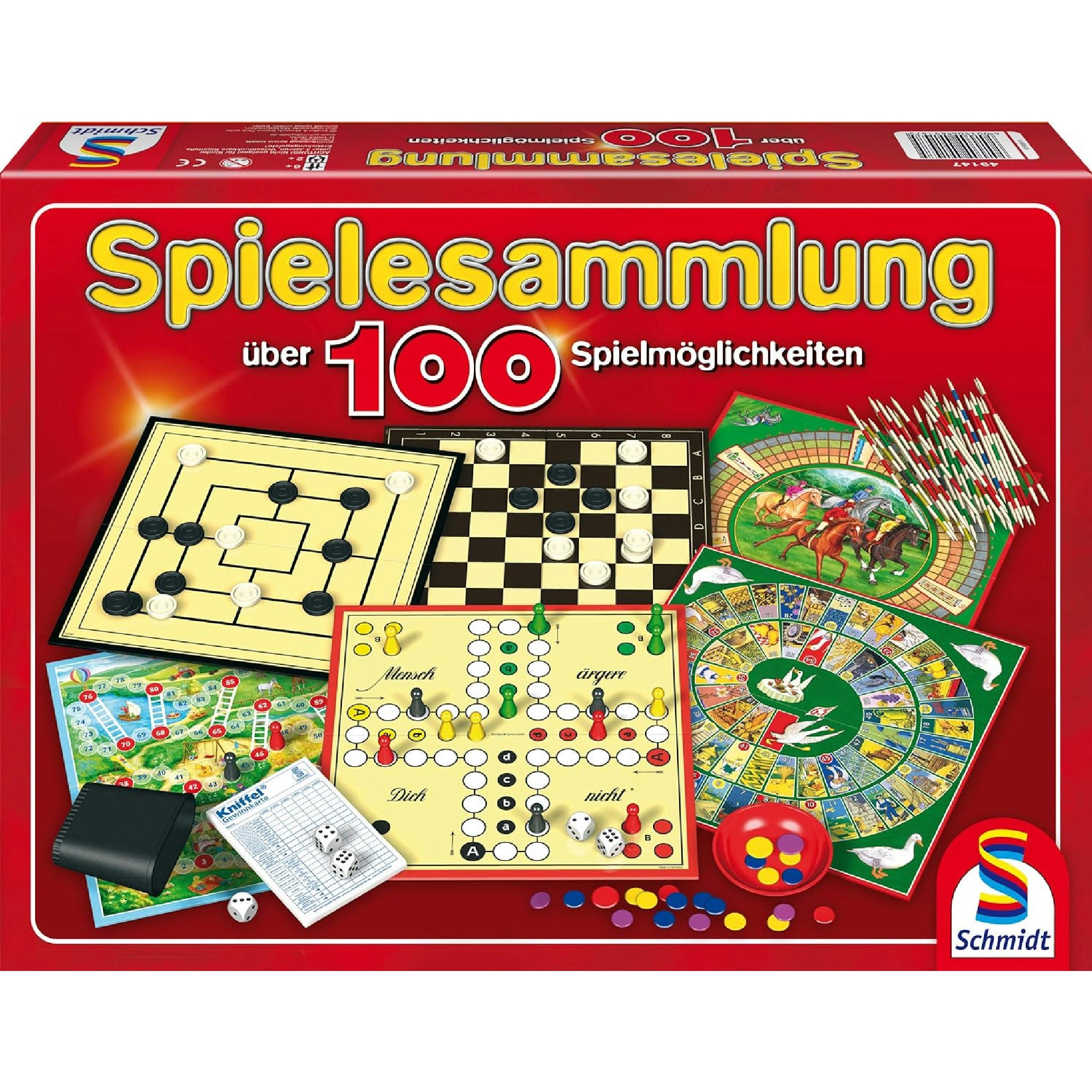Schmidt Spiele 49147 Spielesammlung, mit über 100 Spielmöglichkeiten 2 Spieler Hauptansicht