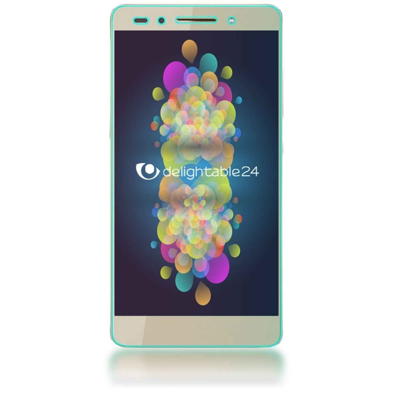 NALIA Schutzglas für Huawei Honor 7, 9H Full Cover Displayschutz Tempered Glass