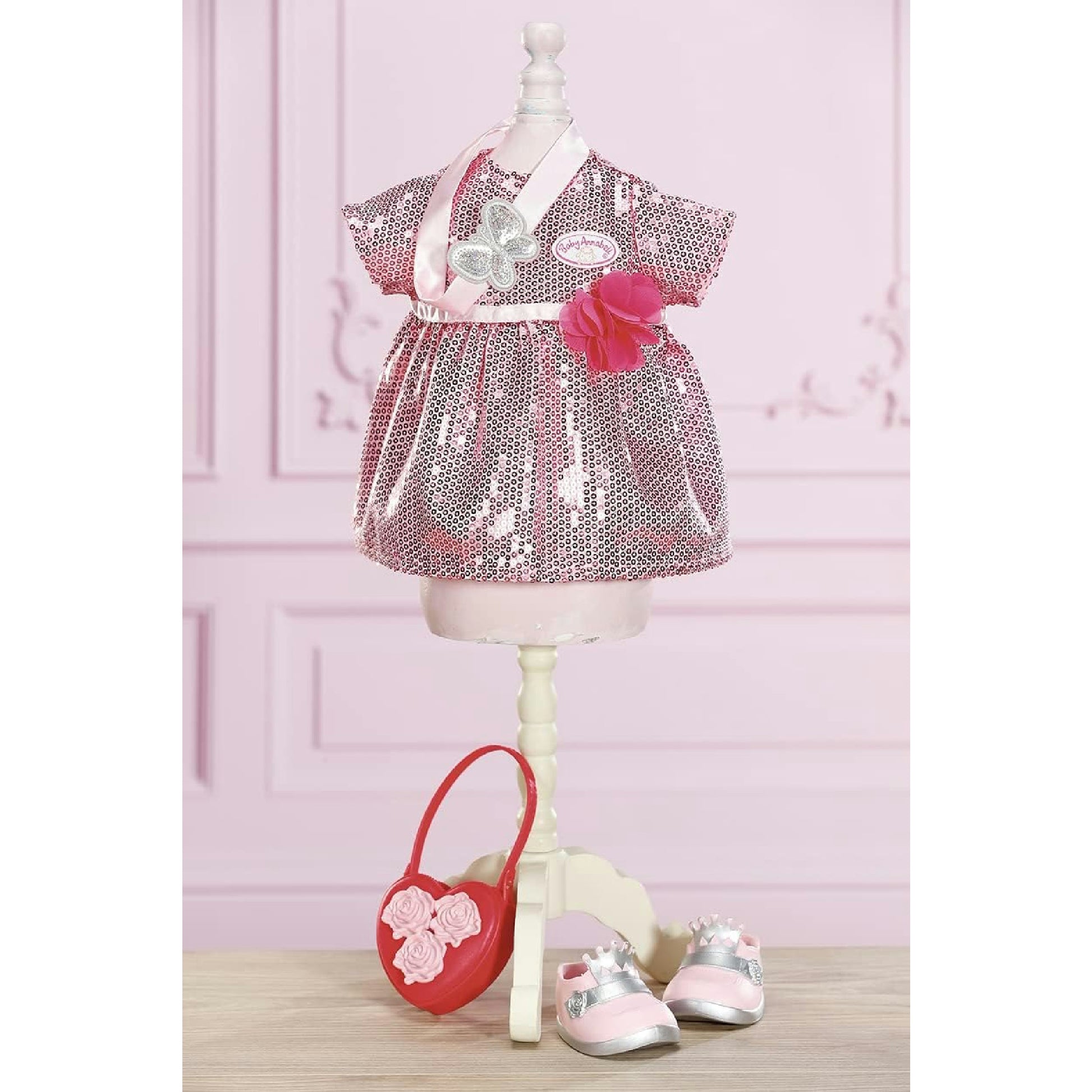 Baby Annabell Deluxe Glamour Set mit Puppenkleid, Schuhen und Accessoires, für 43 cm Puppen, 705438 Zapf Creation Hauptansicht