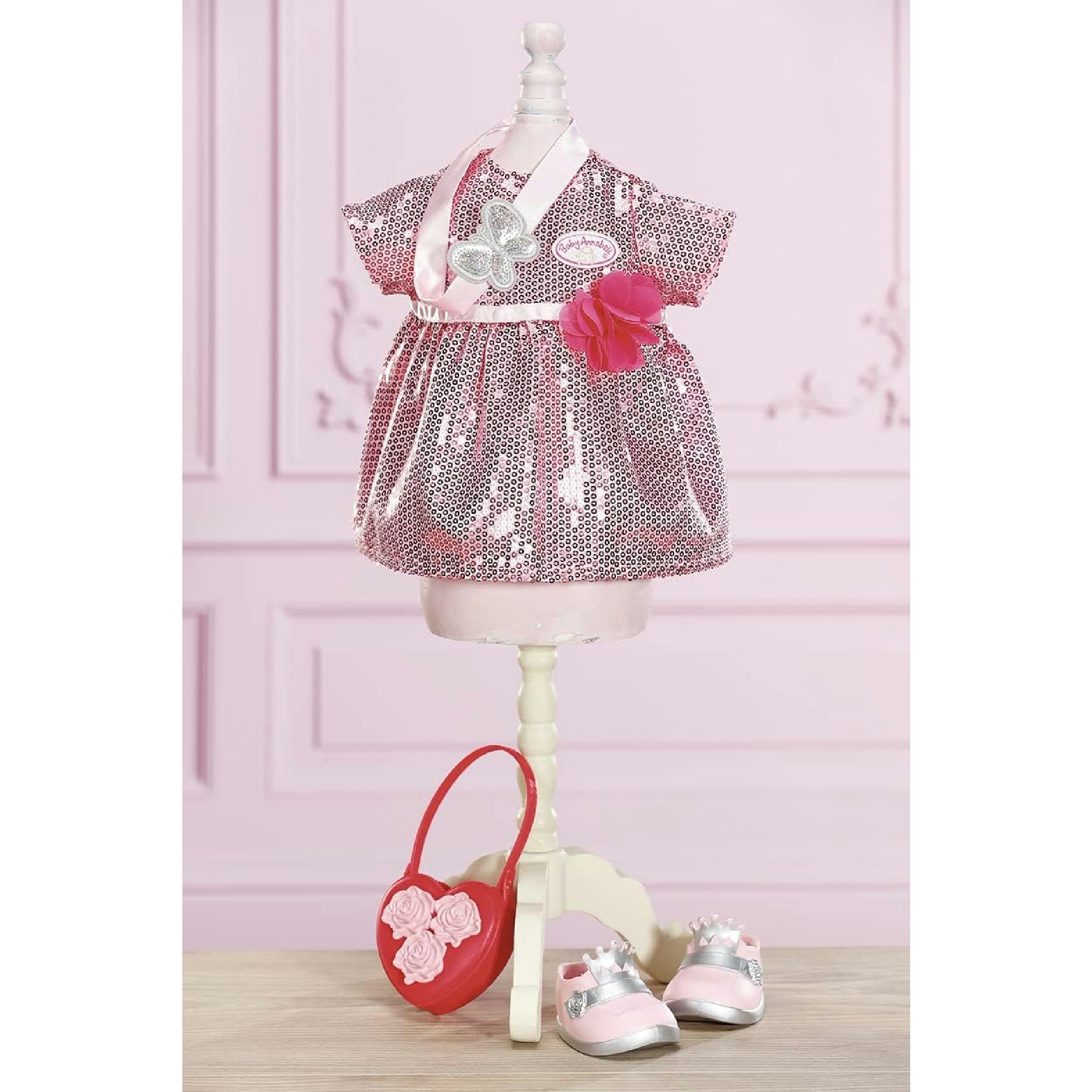 Baby Annabell Deluxe Glamour Set mit Puppenkleid, Schuhen und Accessoires, für 43 cm Puppen, 705438 Zapf Creation Hauptansicht